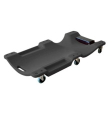 Подкатной пластиковый лежак WIEDERKRAFT 6 поворотных колес, мягкое изголовье WDK-84068