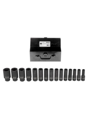Набор головок ударных глубоких (10-32 мм; 1/2" 15 шт.) WIEDERKRAFT WDK-710BL