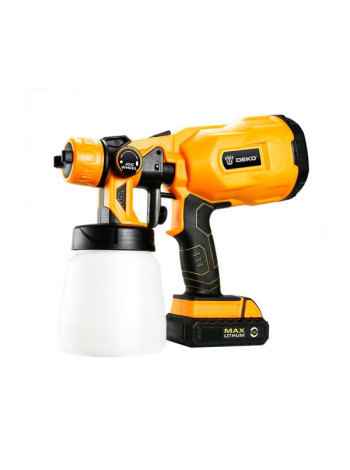Аккумуляторный краскопульт DEKO DKSG20K2, 120W, 800 мл 063-4180