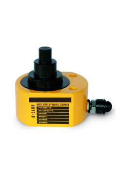 Гидравлический телескопический домкрат TOR HHYG-30D ДТ30Г54 низкий, 30 т, 3 уровня (12/22/20 мм) 1004677