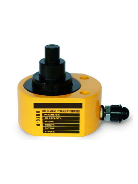 Гидравлический телескопический домкрат TOR HHYG-30D ДТ30Г54 низкий, 30 т, 3 уровня (12/22/20 мм) 1004677