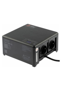 Компактный универсальный стабилизатор напряжения ЭРА CНК-1500-УЦ 140-260В/220В, 1500ВА Б0051111