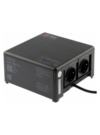 Компактный универсальный стабилизатор напряжения ЭРА CНК-1500-УЦ 140-260В/220В, 1500ВА Б0051111