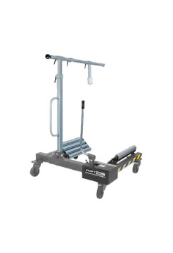 Гидравлическая тележка KraftWell г/п 1500 кг, для снятия колес грузовых автомобилей и сельхозтехники KRW-WD15