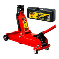 Подкатной домкрат с увеличенным подъемом Stayer r-28 2т, 135-385 мм в кейсе 43156-2-K