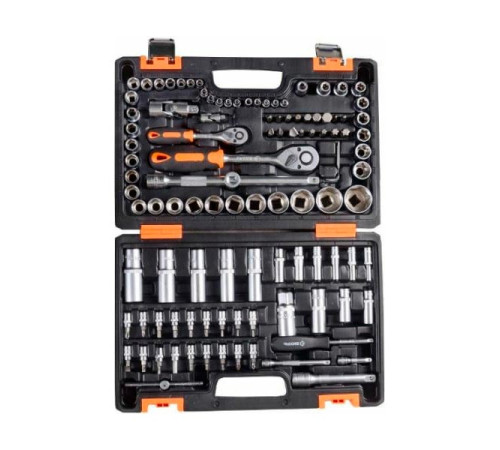 Набор инструментов 1/2", 1/4", CrV, кейс 108 предметов Вихрь 73/6/7/8
