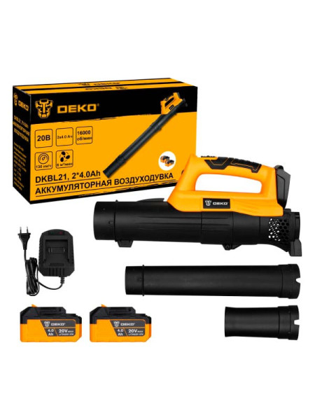 Садовая аккумуляторная воздуходувка DEKO DKBL21 20 В, 2x4.0 А*ч 063-4361