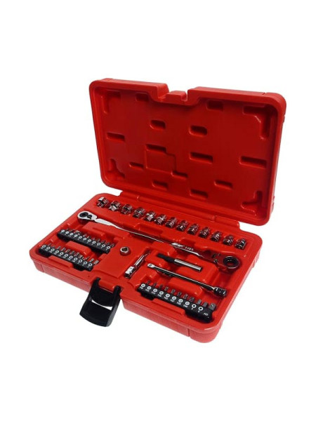 Набор бит и коротких головок JTC 1/4" с трещоточным ключом JTC-7726