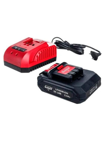 Комплект (зарядное устройство + 2 аккумулятора Li-Ion, 18 В, 2 А*ч) Elitech 1820.13180 202575