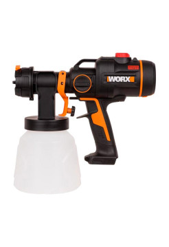 Аккумуляторный краскопульт WORX 20 В, без АКБ и ЗУ WX020.9