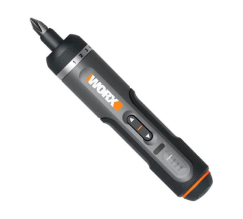 Аккумуляторная отвертка WORX 4В, 5Нм, 1,5Ач, набор оснастки WX242