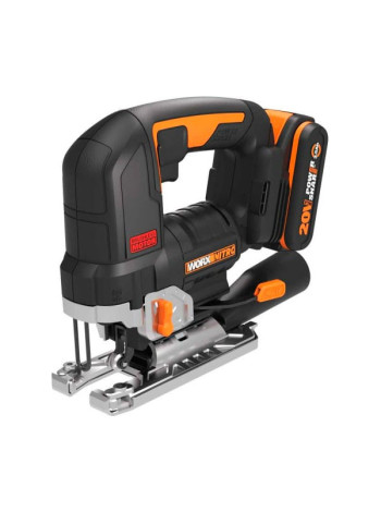 Аккумуляторный бесщеточный лобзик WORX 20 В, 2.5 Ачх1, ЗУ 2 А, кейс WORX WX542