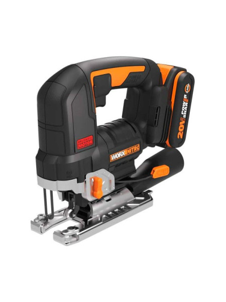 Аккумуляторный бесщеточный лобзик WORX 20 В, 2.5 Ачх1, ЗУ 2 А, кейс WORX WX542