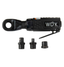 Пневматическая трещотка WIEDERKRAFT со сменными приводами 1/4", 3/8", привод для бит 1/4", 6.3 мм WDK-21340