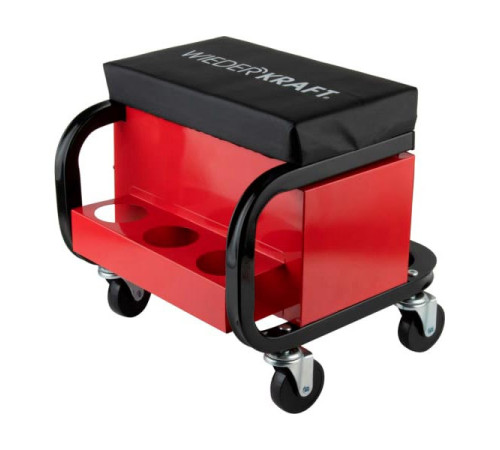 Ремонтный табурет на колесах с 3 ящиками WIEDERKRAFT г/п 110 кг WDK-86032