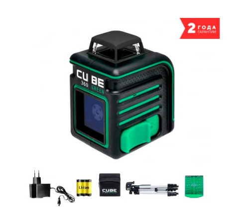 Лазерный уровень ADA Cube 360 GREEN Professional Edition А00535