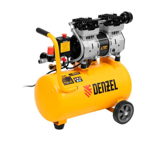 Безмасляный компрессор Denzel DLS950/24 950 Вт, 165 л/мин, ресивер 24 л 58026