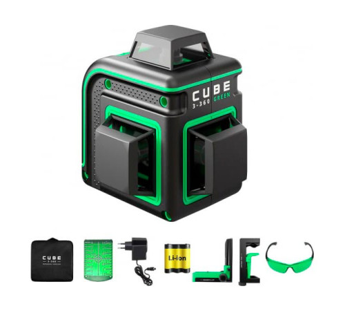 Лазерный уровень ADA Cube 3-360 GREEN Home Еdition А00566