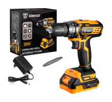 Аккумуляторная дрель-шуруповерт DEKO GCD20DU3, 20 В, 1х2.0Ач 063-4144
