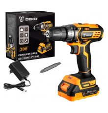 Аккумуляторная дрель-шуруповерт DEKO GCD20DU3, 20 В, 1х2.0Ач 063-4144