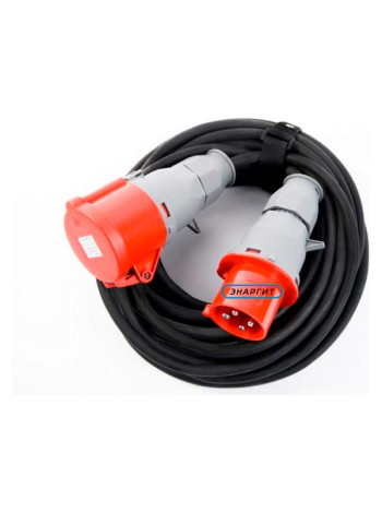 Удлинитель шнур ЭНАРГИТ 380 Вольт КГ 4х1,5 ГОСТ, 20 метров, КГ415-20-1-44