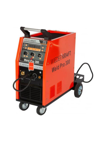 Сварочный инверторный аппарат WIEDERKRAFT 300A 380В MIG/MAG/MMA/Lift TIG горелка 24AK WELD Pro 300