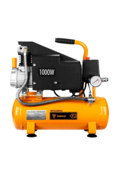 Воздушный поршневой масляный компрессор DEKO DKAC09, 9л ресивер 018-1110