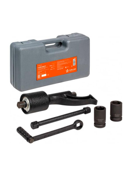 Механический гайковерт AIRLINE 1" 4800 Нм, 1:56, с головками 32 и 33 мм, пластиковый кейс AT-MW-04