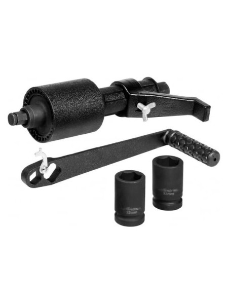 Механический гайковерт AIRLINE 1" 4800 Нм, 1:56, 1:3.8 двухскоростной, с головками 32 и 33 мм, пластиковый кейс AT-MW-06