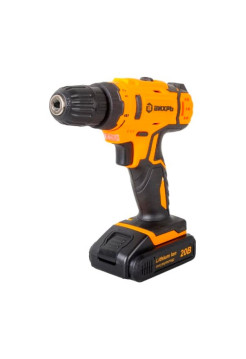 Аккумуляторная дрель-шуруповерт Вихрь ДА-20Л-2КА с набором оснастки, 65 предметов 72/14/36