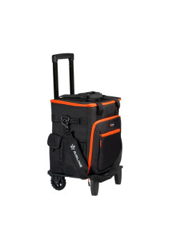 Сумка-холодильник на колесах AIRLINE с телескопической ручкой, 48 л, черный/серый ADCB013