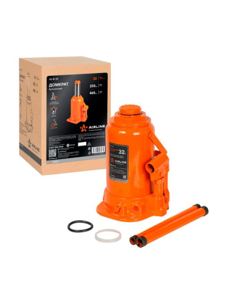Бутылочный домкрат AIRLINE 32 т AJ-B-32 Бутылочный домкрат AIRLINE 32 т AJ-B-32