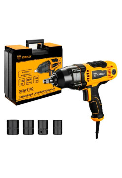 Сетевой ударный гайковерт DEKO DKIW1100, 1100 Вт, 550 Нм 063-3004