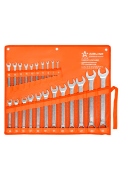 Набор комбинированных ключей AIRLINE 22 предмета сумка AT-22-46