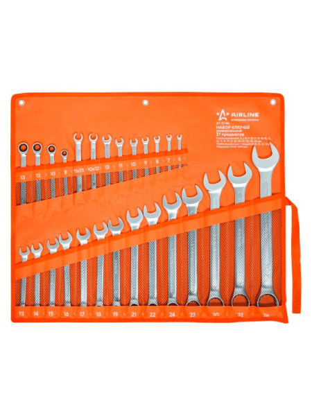 Набор ключей универсальный 27 предметов AIRLINE AT-27-46