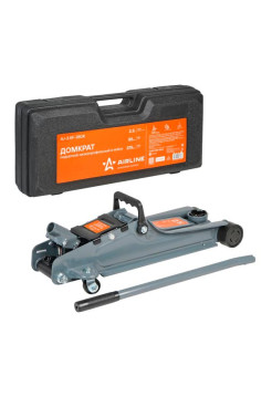 Подкатной домкрат AIRLINE 2.5т низкопрофильный в кейсе, MIN - 85 мм, MAX - 375 мм AJ-2.5F-380K