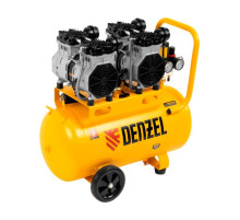 Безмаслянный малошумный компрессор Denzel DLS 2200/50, 2200 Вт, 2x1100, 50 л, 380 л/мин 58031