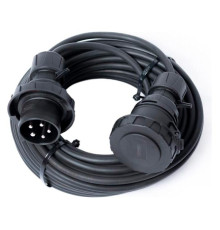 Удлинитель шнур ЭНАРГИТ 380 Вольт (black), кг 5x1,5 (10 метров, 1 розетка - 16а/iec60309, ip 67) КГ515-10-1-67-BLACK