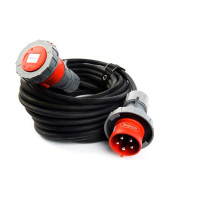 Промышленный шнур удлинитель ЭНАРГИТ 380 Вольт КГ 5x2,5 (40 метров, 1 розетка - 32а/iec60309, ip 67) КГ525-40-1-67