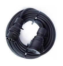 Удлинитель шнур ЭНАРГИТ 380 Вольт (black), кг 5x1,5 (10 метров, 1 розетка - 16а/iec60309, ip 44) КГ515-10-1-44-BLACK
