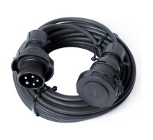 Удлинитель шнур ЭНАРГИТ 380 Вольт (black), кг 5x2,5 (40 метров, 1 розетка - 32а/iec60309, ip 67) КГ525-40-1-67-BLACK