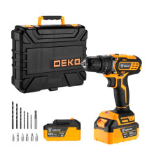 Аккумуляторная ударная дрель-шуруповерт DEKO DKCD20 Impact 20 В, 2х4.0 Ач 063-4420