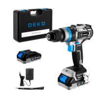 Аккумуляторная ударная дрель-шуруповерт DEKO (3638) DKCID20 бесщеточная, 20 В, 80 Нм, 2х3.0 Ач 063-4421