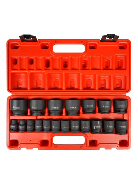 Набор головок ударных 1/2"DR, 38 мм, 19 предметов, 10-38 мм, пластиковый кейс AIRLINE ATAS077
