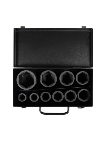 Набор головок ударных 3/4"DR, 56 мм, 10 предметов, 17-46 мм, пластиковый кейс AIRLINE ATAS063