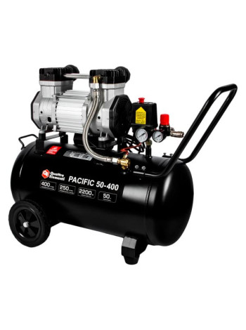 Безмасляный поршневой компрессор QUATTRO ELEMENTI PACIFIC 50-400 400 л/мин, 50 л, 3 л.с, 8 бар 915-359