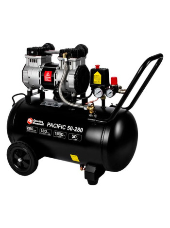 Безмасляный поршневой компрессор QUATTRO ELEMENTI PACIFIC 50-280 280 л/мин, 50 л, 2.5 л.с, 8 бар 915-342
