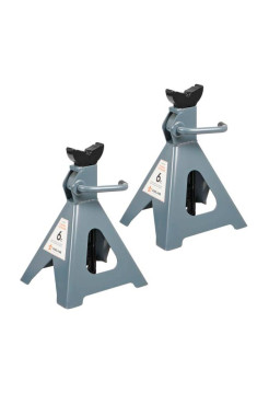 Стойка опорная AIRLINE 6т, с зубчатым механизмом, 2 шт., MIN-400 мм, MAX-620 мм AJSG06