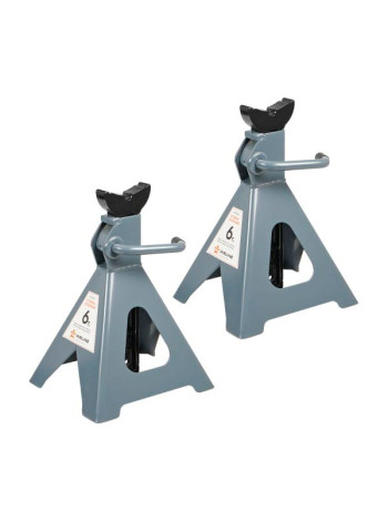 Стойка опорная AIRLINE 6т, с зубчатым механизмом, 2 шт., MIN-400 мм, MAX-620 мм AJSG06