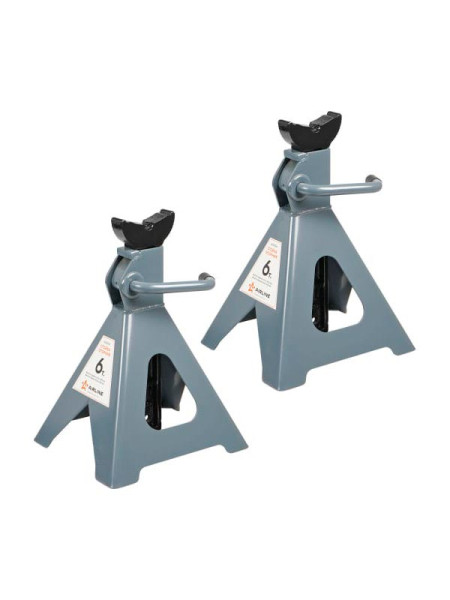 Стойка опорная AIRLINE 6т, с зубчатым механизмом, 2 шт., MIN-400 мм, MAX-620 мм AJSG06